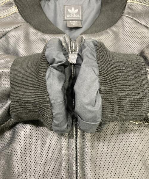 adidas（アディダス）adidas (アディダス) パンチングレザージャケット ブラック サイズ:XSの古着・服飾アイテム