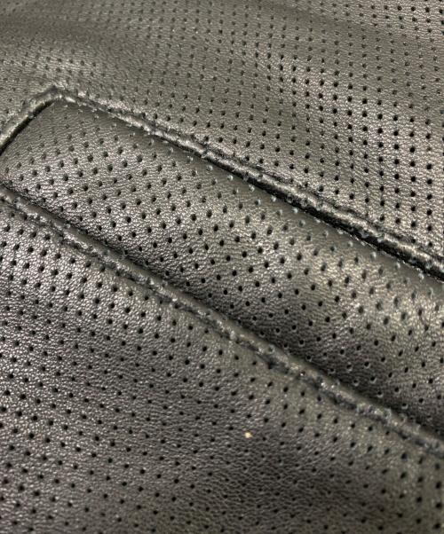 adidas（アディダス）adidas (アディダス) パンチングレザージャケット ブラック サイズ:XSの古着・服飾アイテム