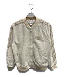 adidas（アディダス）の古着「パンチングレザージャケット」｜ホワイト