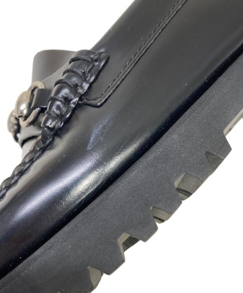 G.H.BASS（ジーエイチバス）G.H.BASS (ジーエイチバス) 厚底ビットローファー ブラック サイズ:5 1/2の古着・服飾アイテム