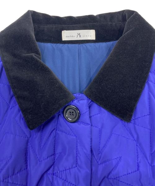 machiko jinto（マチコ ジント）machiko jinto (マチコ ジント) 中綿コート パープル サイズ:LLの古着・服飾アイテム