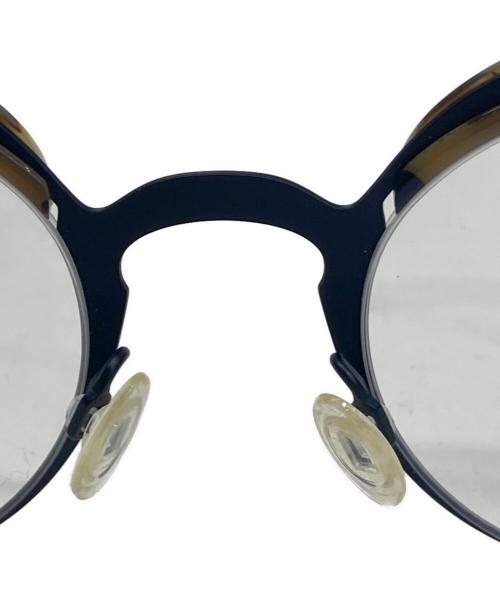 ANNE&VALENTIN（アンバレンタイン）ANNE&VALENTIN (アンバレンタイン) 眼鏡 ブラック×ベージュの古着・服飾アイテム