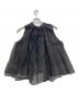MARILYN MOON (マリリンムーン) sheer starched cotton gather blouse ブラック サイズ:F：6000円