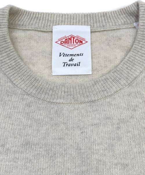 DANTON（ダントン）DANTON (ダントン) ラムウール クルー ネック ニット プルオーバー アイボリー サイズ:38の古着・服飾アイテム