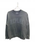 REPLAYリプレイ）の古着「ロゴプリントスウェット」｜ブラック
