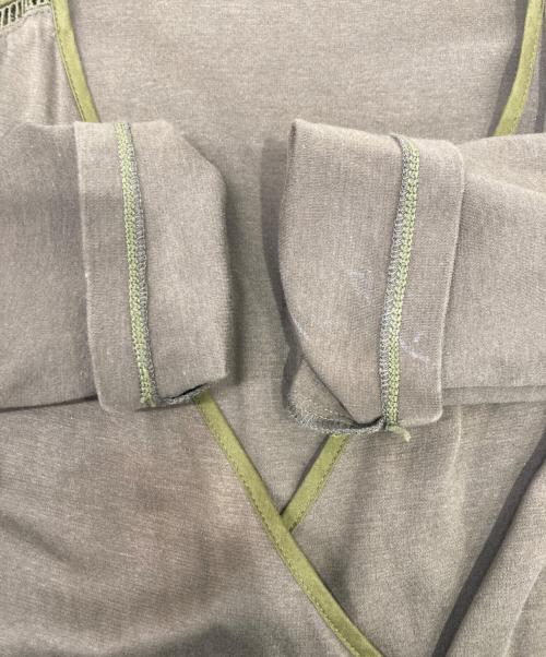 BORDERS at BALCONY（ボーダーズアットバルコニー）BORDERS AT BALCONY (ボーダーズアットバルコニー) BALLERINA MAXI DRESS オリーブ サイズ:36の古着・服飾アイテム