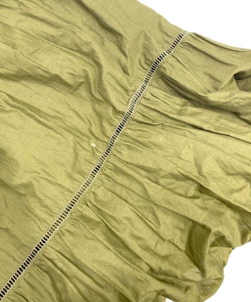 BORDERS at BALCONY（ボーダーズアットバルコニー）BORDERS AT BALCONY (ボーダーズアットバルコニー) BALLERINA MAXI DRESS オリーブ サイズ:36の古着・服飾アイテム