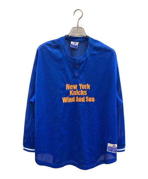 WIND AND SEA（ウィンダンシー）WIND AND SEA (ウィンダンシー) NBA (エヌビーエー) Mesh Long Sleeve ブルー サイズ:Lの古着・服飾アイテム