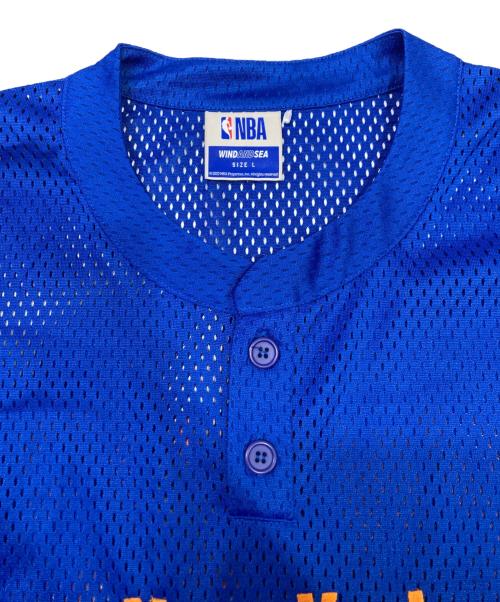 WIND AND SEA（ウィンダンシー）WIND AND SEA (ウィンダンシー) NBA (エヌビーエー) Mesh Long Sleeve ブルー サイズ:Lの古着・服飾アイテム