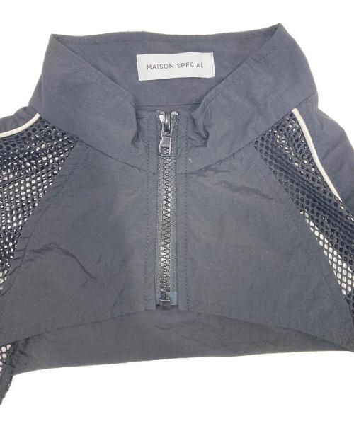 MAISON SPECIAL（メゾンスペシャル）MAISON SPECIAL (メゾンスペシャル) Layered Track Jacket Blouson ブラック サイズ:FREEの古着・服飾アイテム