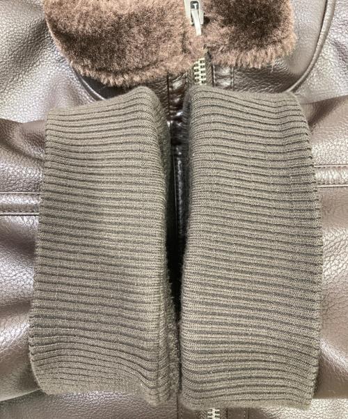 GUESS（ゲス）GUESS (ゲス) フェイクムートンジャケット ブラウン サイズ:Lの古着・服飾アイテム