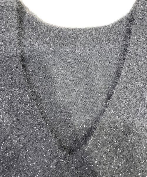 Omekashi（オメカシ）Omekashi (オメカシ) ラメニット シルバー サイズ:FREE 未使用品の古着・服飾アイテム