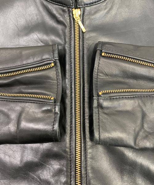 FILLMORE（フィルモア）fillmore (フィルモア) ラムレザージャケット ブラック サイズ:LLの古着・服飾アイテム