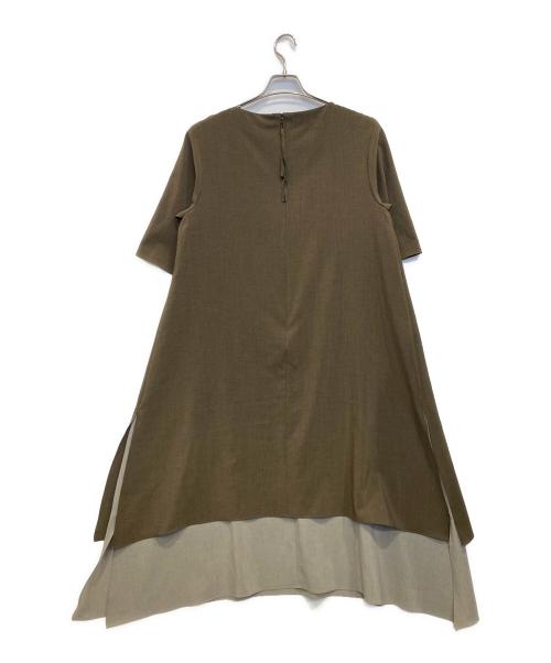 Modify（モディファイ）Modify (モディファイ) 半袖ワンピース ブラウン サイズ:40 未使用品の古着・服飾アイテム