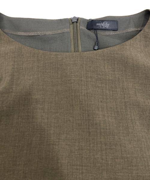 Modify（モディファイ）Modify (モディファイ) 半袖ワンピース ブラウン サイズ:40 未使用品の古着・服飾アイテム