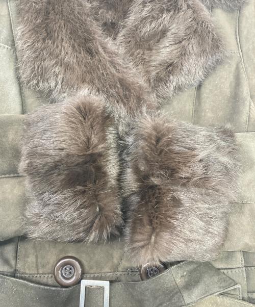 PROFILE（プロフィール）PROFILE (プロフィール) ムートンコート ブラウン サイズ:38の古着・服飾アイテム