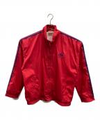 adidasアディダス）の古着「ナイロンジャケット」｜レッド