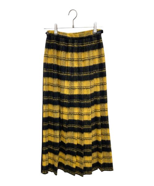 O'NEIL OF DUBLIN（オニールオブダブリン）O'NEIL OF DUBLIN (オニールオブダブリン) タータンチェックスカート イエロー×ブラック サイズ:US6の古着・服飾アイテム