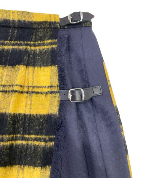 O'NEIL OF DUBLIN（オニールオブダブリン）O'NEIL OF DUBLIN (オニールオブダブリン) タータンチェックスカート イエロー×ブラック サイズ:US6の古着・服飾アイテム