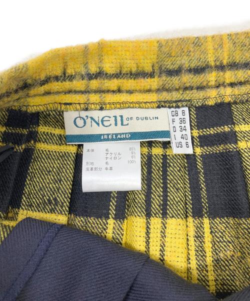 O'NEIL OF DUBLIN（オニールオブダブリン）O'NEIL OF DUBLIN (オニールオブダブリン) タータンチェックスカート イエロー×ブラック サイズ:US6の古着・服飾アイテム