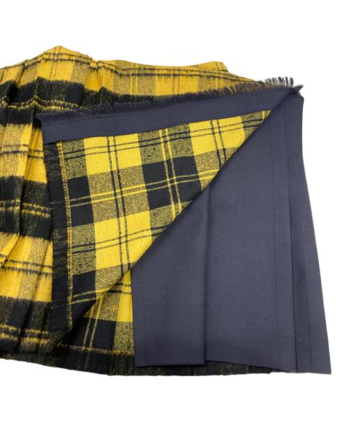 O'NEIL OF DUBLIN（オニールオブダブリン）O'NEIL OF DUBLIN (オニールオブダブリン) タータンチェックスカート イエロー×ブラック サイズ:US6の古着・服飾アイテム