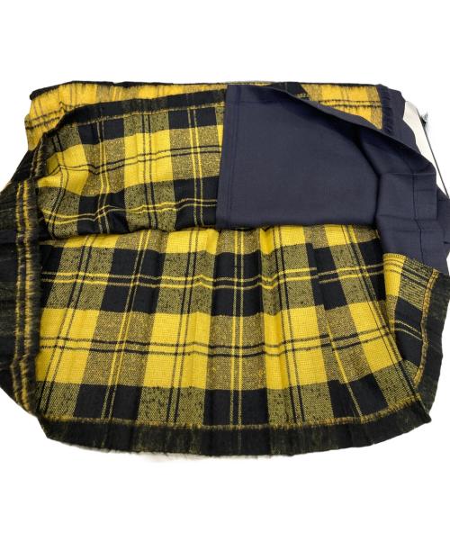 O'NEIL OF DUBLIN（オニールオブダブリン）O'NEIL OF DUBLIN (オニールオブダブリン) タータンチェックスカート イエロー×ブラック サイズ:US6の古着・服飾アイテム