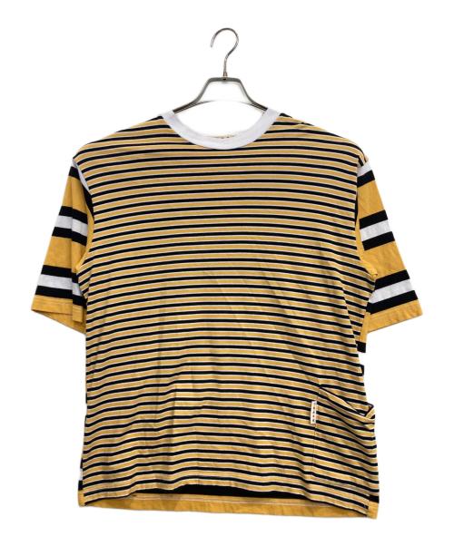 MARNI（マルニ）MARNI (マルニ) ボーダーTシャツ イエロー サイズ:48の古着・服飾アイテム