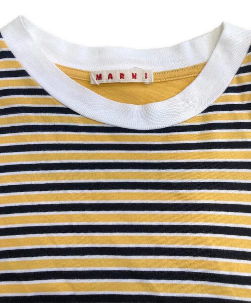 MARNI（マルニ）MARNI (マルニ) ボーダーTシャツ イエロー サイズ:48の古着・服飾アイテム