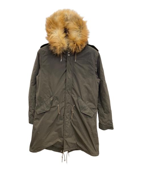 LOVELESS（ラブレス）LOVELESS (ラブレス) ライナー付きフォックスファー中綿モッズコート カーキ サイズ:Mの古着・服飾アイテム
