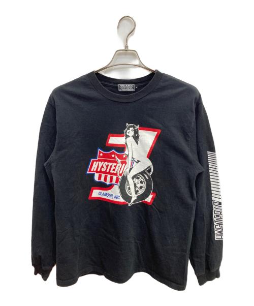 Hysteric Glamour（ヒステリックグラマー）Hysteric Glamour (ヒステリックグラマー) HG.INC. カットソー ブラック サイズ:Mの古着・服飾アイテム