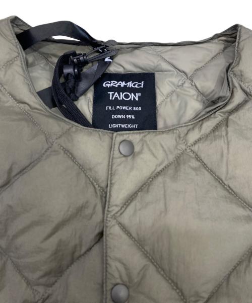 TAION（タイオン）TAION (タイオン) GRAMICCI (グラミチ) INNER DOWN VEST ベージュ サイズ:Mの古着・服飾アイテム