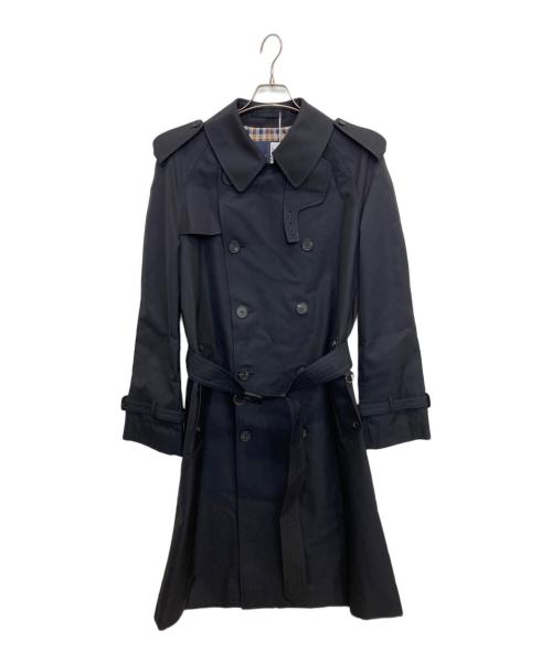 Aquascutum（アクアスキュータム）Aquascutum (アクアスキュータム) KINGSWAY トレンチコート（Made in U.K.） ネイビー サイズ:42の古着・服飾アイテム