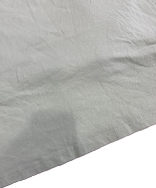 MM6 Maison Margiela（エムエムシックスメゾンマルジェラ）MM6 Maison Margiela (エムエムシックスメゾンマルジェラ) Torn T-shirt Branded With Numeric Logo 黄緑 サイズ:16の古着・服飾アイテム