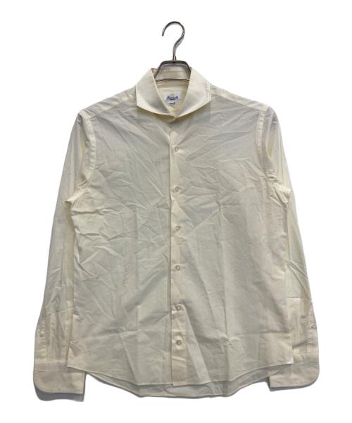 giannetto（ジャンネット）giannetto (ジャンネット) ホリゾンタルカラーシャツ アイボリー サイズ:Lの古着・服飾アイテム