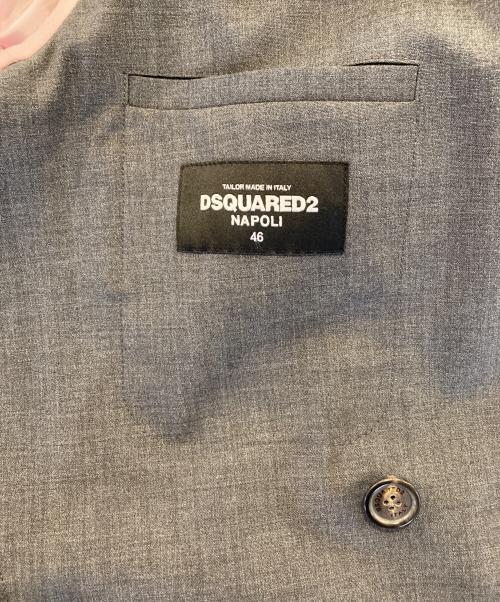 DSQUARED2（ディースクエアード）DSQUARED2 (ディースクエアード) ダブルブレストジャケット グレー サイズ:46 165/84Aの古着・服飾アイテム