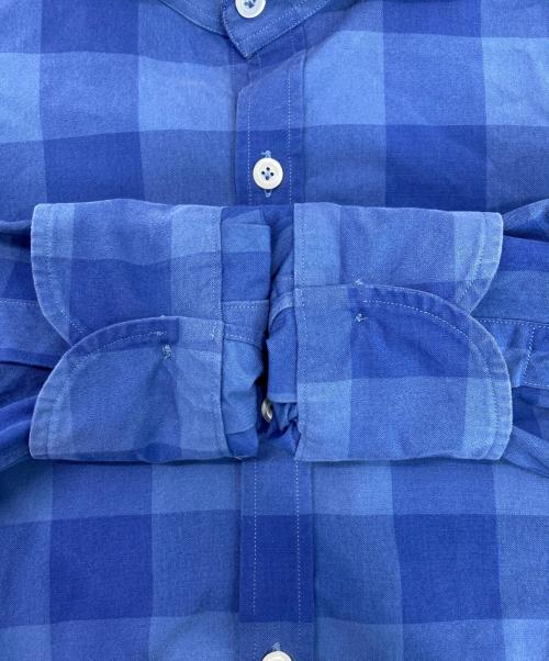 giannetto（ジャンネット）giannetto (ジャンネット) ホリゾンタルカラーシャツ ブルー サイズ:Lの古着・服飾アイテム