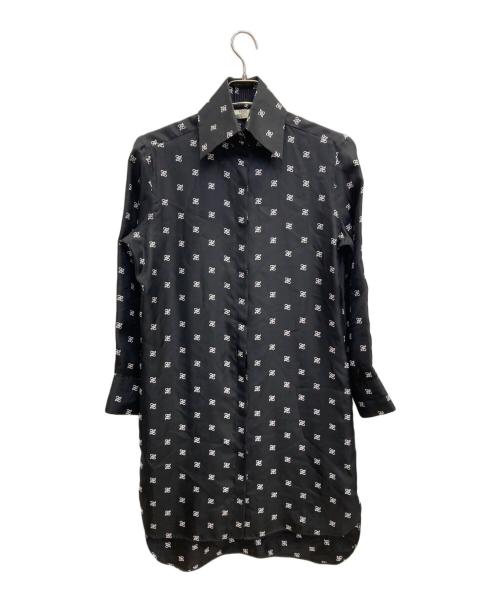 FENDI（フェンディ）FENDI (フェンディ) シルクツイルドレスワンピース ブラック サイズ:36の古着・服飾アイテム