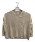 IENAイエナ）の古着「Fineニュージーウール ニュアンス Vプルオーバー」｜ベージュ