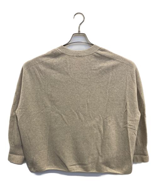 IENA（イエナ）IENA (イエナ) Fineニュージーウール ニュアンス Vプルオーバー ベージュ サイズ:表記無しの古着・服飾アイテム