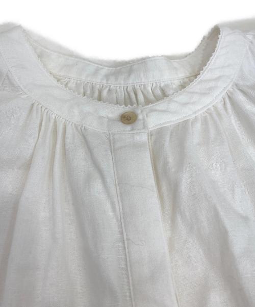 BABYLONE（バビロン）BABYLONE (バビロン) レース切替長袖ワンピース アイボリー サイズ:FREEの古着・服飾アイテム