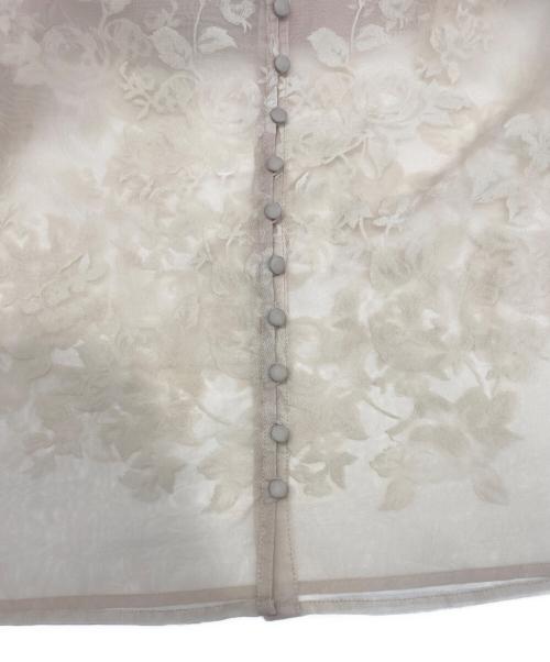 Ameri（アメリ）AMERI (アメリ) 2WAYハゼフラワーブラウス ベージュ サイズ:Fの古着・服飾アイテム