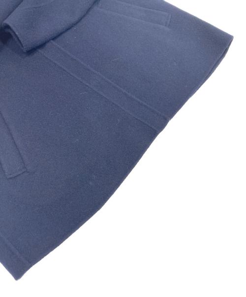 DoCLASSE（ドゥクラッセ）DoCLASSE (ドゥクラッセ) カシミヤ混ウールリバー・2WAYショートコート ネイビー サイズ:9の古着・服飾アイテム
