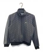 LACOSTEラコステ）の古着「モノグラムジャカードトラックジャケット」｜ブラック