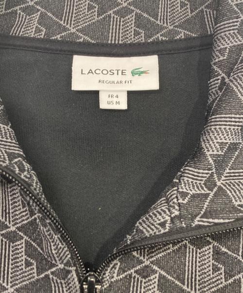 LACOSTE（ラコステ）LACOSTE (ラコステ) モノグラムジャカードトラックジャケット ブラック サイズ:US Mの古着・服飾アイテム