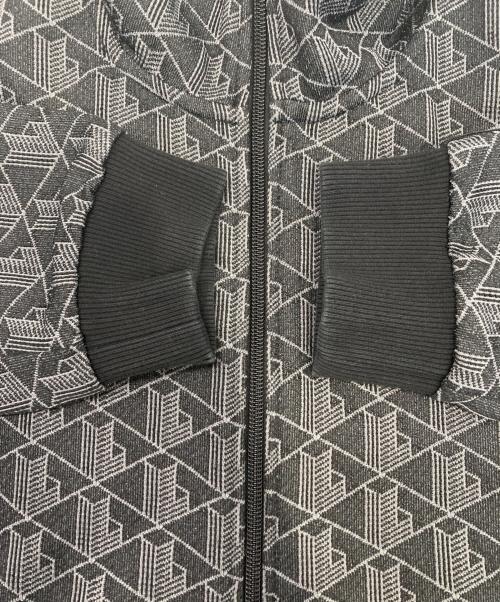 LACOSTE（ラコステ）LACOSTE (ラコステ) モノグラムジャカードトラックジャケット ブラック サイズ:US Mの古着・服飾アイテム