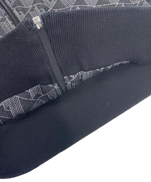 LACOSTE（ラコステ）LACOSTE (ラコステ) モノグラムジャカードトラックジャケット ブラック サイズ:US Mの古着・服飾アイテム