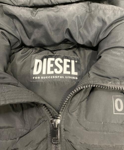 DIESEL（ディーゼル）DIESEL (ディーゼル) W-RUSSELL-PAD JACKET ブラック サイズ:Lの古着・服飾アイテム