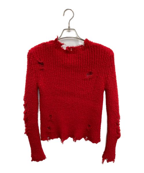 SLY（スライ）SLY (スライ) HEART HOLE 2WAY CRUSH レッド サイズ:FREE 未使用品の古着・服飾アイテム