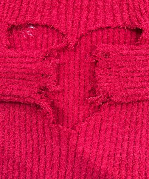 SLY（スライ）SLY (スライ) HEART HOLE 2WAY CRUSH レッド サイズ:FREE 未使用品の古着・服飾アイテム