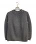 BATONER（バトナ―）の古着「片畦クルーネックウールニットプルオーバー」｜グレー